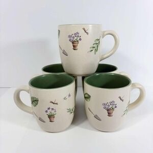 Pfaltzgraff Perennials Flower Garden Coffee Mugs 14 FL OZ Lot of 5